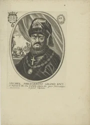 Retrato do czar Michail I Fyodorovich da Rússia 1596-1645, um 1640-1650.
