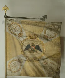 Bandeira de São Jorge do Regimento de Infantaria na época de Nicolau I, 1830-1840