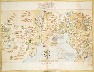 Donegal e Sligo Bays, Irlanda, c.1600 (linho, papel)