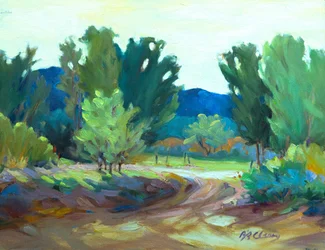 Hacienda Road, c.1990-2000 (óleo sobre tela)