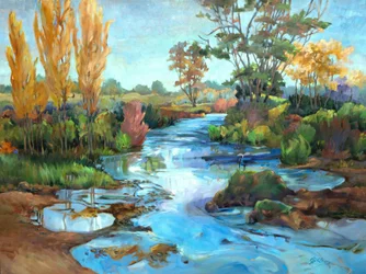 Marais De Cygnes, c.1990-2005 (óleo sobre tela)