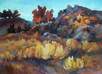 Rock Ridge, c.1990-2005 (óleo sobre tela)
