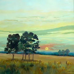 Nascer do sol, 2007 (óleo sobre tela)