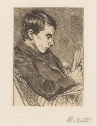 Retrato de H. W. Mouton com livro