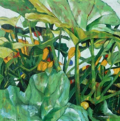 Vegetação tropical exuberante