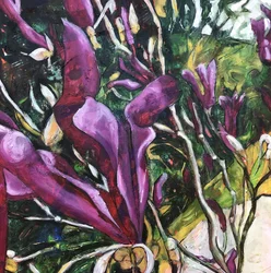 Abstrato floral vibrante