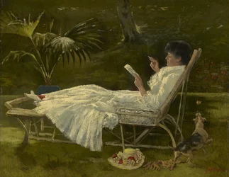 Mulher lendo, c.1910