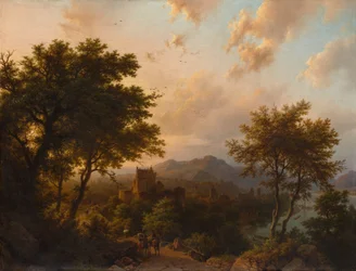 Pôr do sol no Reno, 1853.