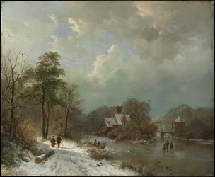 Paisagem de inverno, Holanda