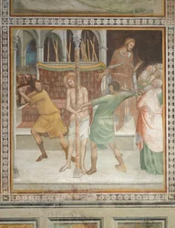 Cena do Novo Testamento: Flagelação de Cristo (fresco)