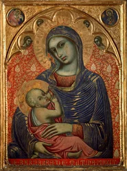 Mary nursing Jesus (Pintura