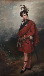 Augustus Frederick, duque de Sussex, em vestido das terras altas, 1885