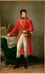 Retrato de corpo inteiro de Napoleão Bonaparte como Primeiro Cônsul (1769-1821). Pintura de Antoine Jean Gros (1771-1835). 1802. Paris, Museu da Legião de Honra