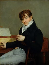 Retrato de Pierre Zimmermann (1785-1853) 1808 (óleo sobre tela)