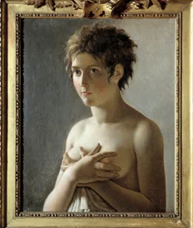Retrato de uma jovem em busto - Pintura de Pierre-Narcisse Guérin (1774-1833)
