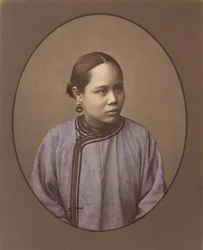 Garota de Xangai, década de 1870.