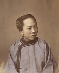 Garota de Xangai, década de 1870.