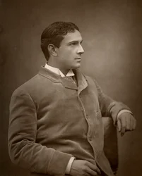 Maurice Barrymore, ator britânico, 1886