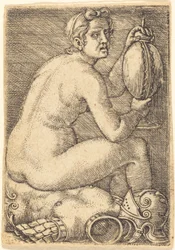 Mulher Nua em uma Armadura (Prudentia?)