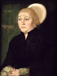 Retrato de Magdalena Neudorffer (1487-c.1544) 1527