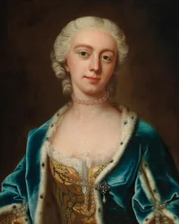 Retrato de Augusta de Saxe-Gotha 1719-1772, Princesa de Gales, meados do séc.