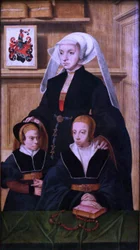 Francês: Portrait de Katharina Von Gail et ses deux filles Katharina von Gail