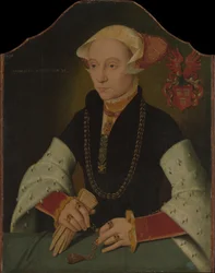 Retrato de uma mulher da família Slosgin de Colônia, 1557.