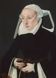 Retrato de uma mulher com um livro de orações