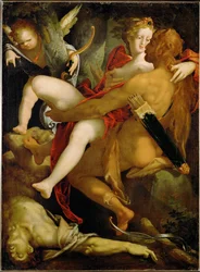 Hércules, Dejaneira e o centauro morto Nessus