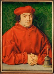 Cardeal Bernhardus Clesius (pintura sobre madeira de carvalho)