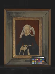 Retrato de uma senhora (óleo sobre madeira)