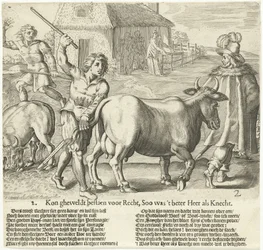 O oficial de justiça leva embora a vaca do fazendeiro 2. Poderia gheweldt existir para a Justiça, então era melhor Lord as Servant (título no objeto)