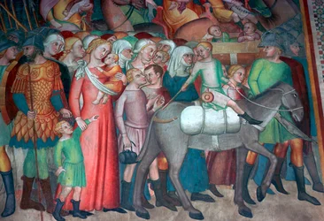 Fresco em San Gimignano, século XIV