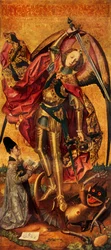 São Miguel triunfa sobre o diabo, 1468, 1946