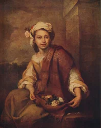 Uma menina de flor espanhola, 1665-1670, c1915