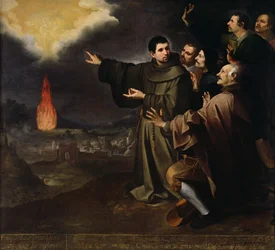 A visão de frei Julian de Alcala da ascensão da alma do rei Filipe II de Espanha, 1645-46