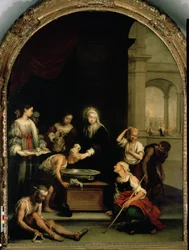 Santa Isabel da Hungria a cuidar dos doentes e leprosos, c. 1671-74