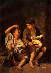 Os comedores de melão, c. 1650, 1946