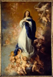 Desenho imaculado. Pintura de Bartolome Murillo (1618-1682) Ec. Esp