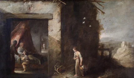 Isaac Blessing Jacob (óleo sobre tela)