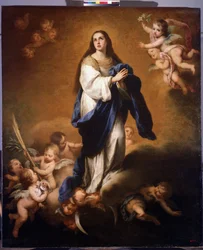A Assunção da Santíssima Virgem (Imaculada Conceição de Esquilache ou A Assunção da Bem-Aventurada Virgem Maria). Pintura de Bartolomé Esteban Murillo (1617-1682)