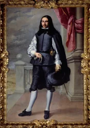 Retrato no pé de Fernandez de Velasco, cavalheiro de Sevilha Pintura de Bartolome Murillo (1618-1682) 1659 Sol. 2,08x1,38 m
