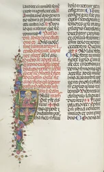 Missale: Fol. 116: São Mateus com Anjo, 1469.