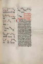 Missale: Fol. 172: Música para Aleluia etc. no início da Páscoa, 1469.