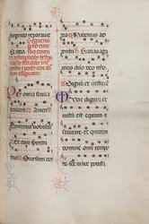Missale: Fol. 179: Música para várias orações comuns, 1469.