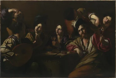 Cena da taverna, ca 1619.