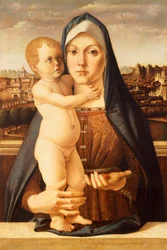 Madonna and Child, de Bartolomeo Montagna (ca 1450-1523), 60x42 cm
