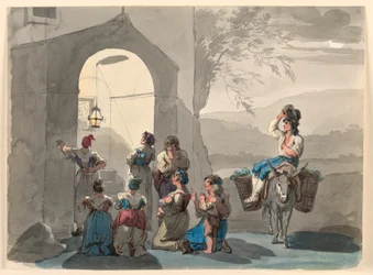 Desenho, Ave Maria no Tivoli, 1807-08