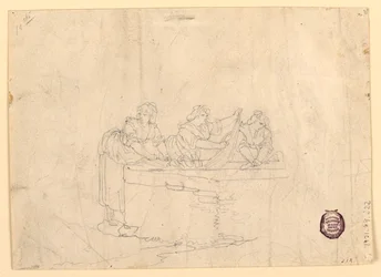Desenho, Três mulheres a lavar, 1800-25