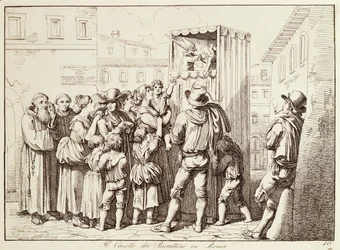 Cabina de marionetes em Roma